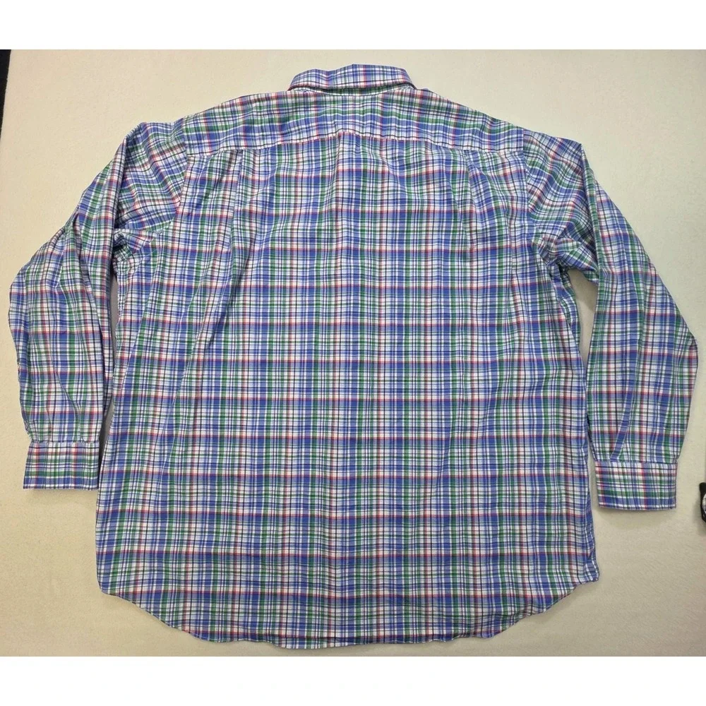 Polo Ralph Lauren Shirt Men 2XB Big Plaid LIMITED USE Button Up Long Sleeve